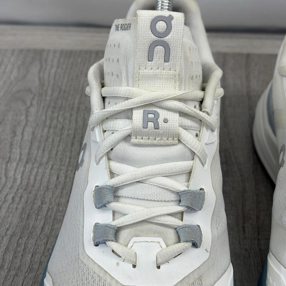 Women’s On The Roger Pro 8.5 White Undyed Federer Tennis Pickleball Shoes - Picture 13 of 16